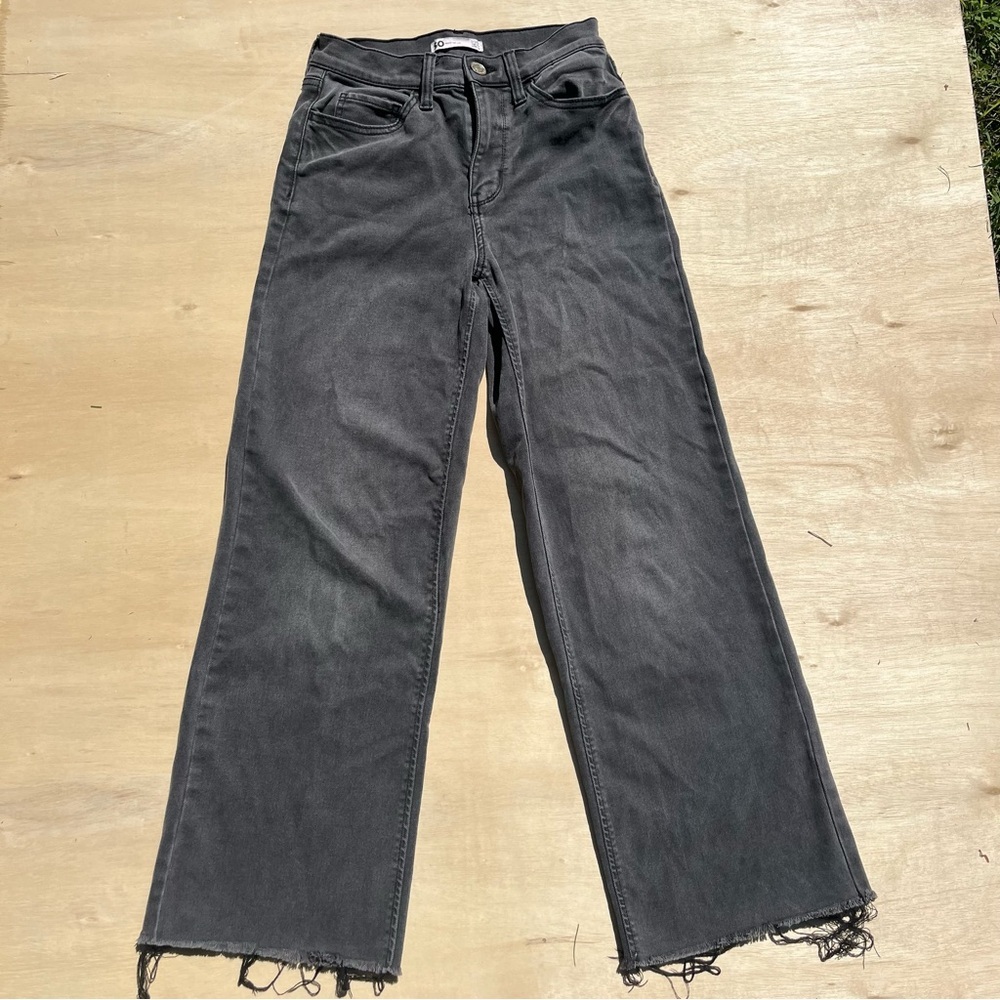 Women’s Size 1 Black High Rise Wide Leg Baggy Jeans SO Goods For Life